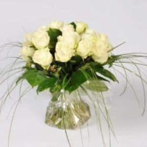 BOUQUET DE ROSES BLANCHES