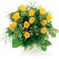 BOUQUET DE ROSES JAUNES