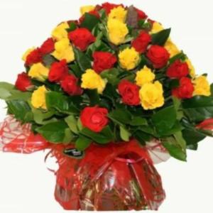BOUQUET DE ROSES MULTICOLORES