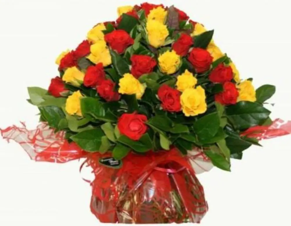 BOUQUET DE ROSES MULTICOLORES