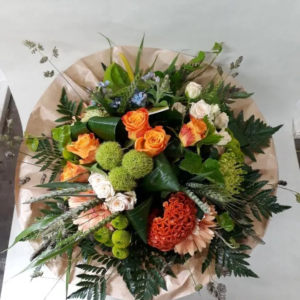 BOUQUET ROND XXL ORANGE