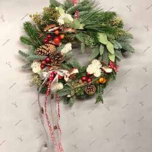 COURONNE D'ACCUEIL CLASSIQUE THEME HIVER